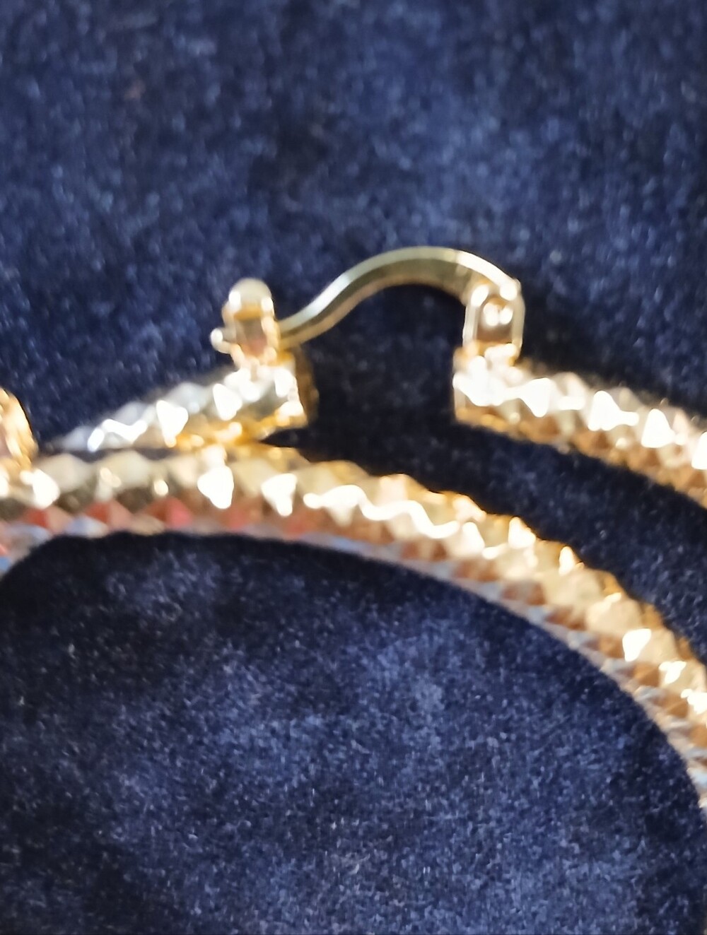 Gold Large Hoops - Picture 4 of 11